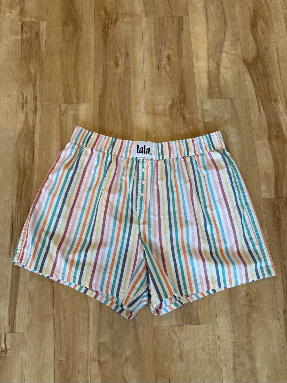 Dressed in Lala Striped Boxer Shorts